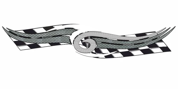 3D Autosticker Racing Decor