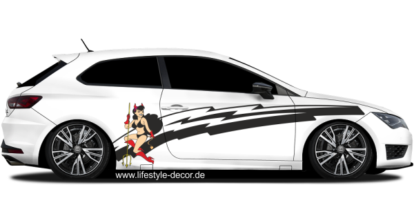 Preview: 3D Autosticker Teufelchen