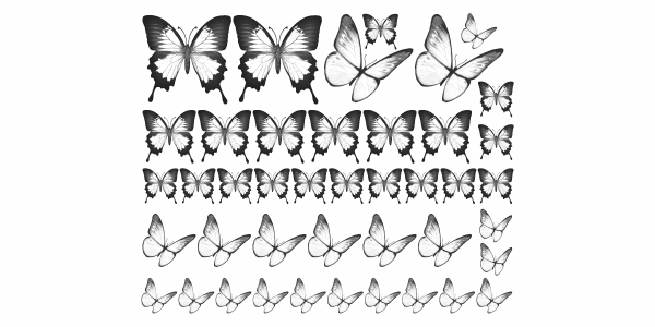 Preview: Autosticker Schmetterlingsschwarm