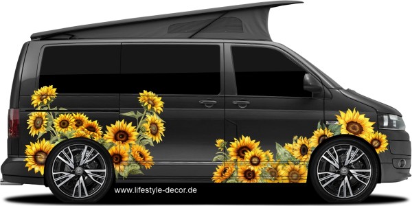 Preview: Aufkleber Sonnenblumen Dekorset Preview: Aufkleber Sonnenblumen Dekorset