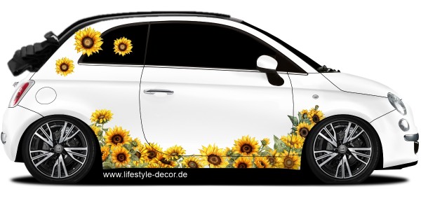 Preview: Aufkleber Sonnenblumen Dekorset Preview: Aufkleber Sonnenblumen Dekorset