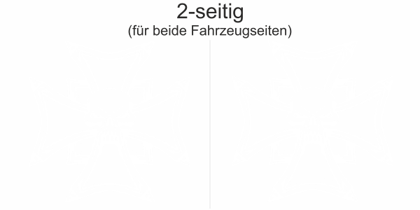 Auto Aufkleber Kreuz Totenkopf