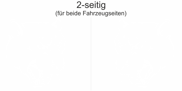 Preview: Auto Aufkleber Tiger Kopf