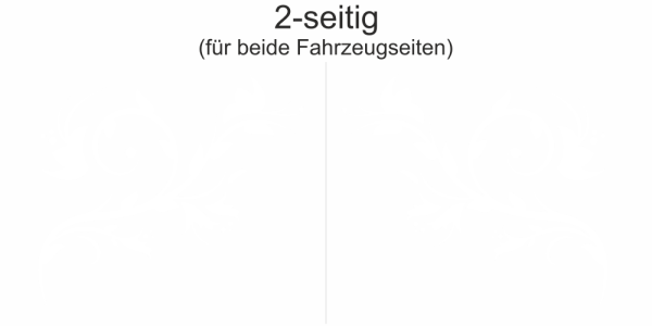 Autoaufkleber Schwungranke