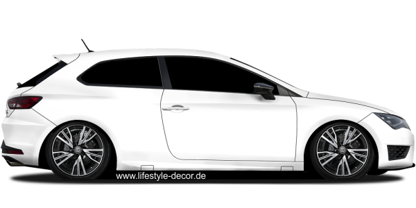 Preview: Autoaufkleber Blumen Ranken Design