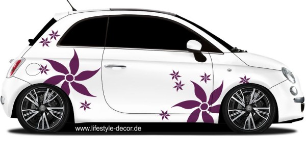 Preview: Autotattoo Blumen Schmuck