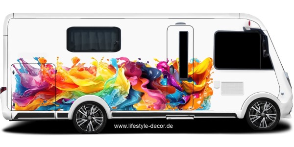 Preview: Autoaufkleber Farbspiel