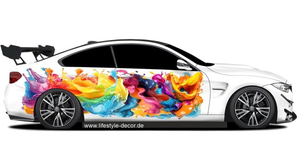 Preview: Autoaufkleber Farbspiel