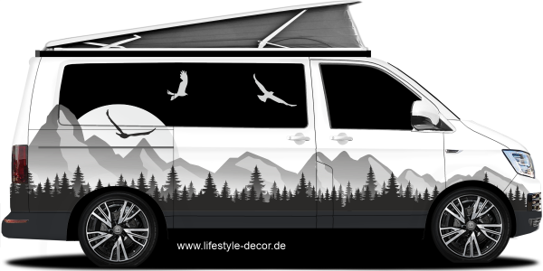 Preview: Autoaufkleber Gebirgsmassiv