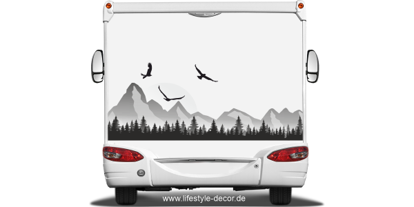 Preview: Autoaufkleber Gebirgsmassiv