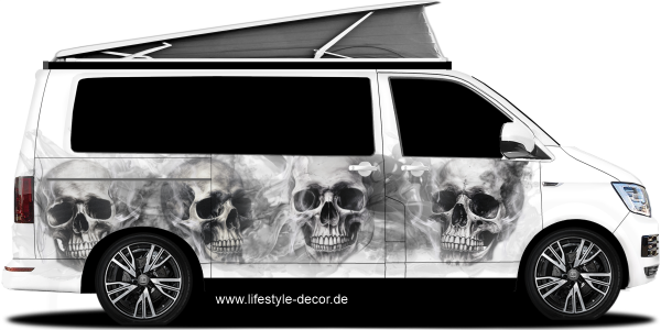 Preview: Autoaufkleber Gothic Schädel Preview: Autoaufkleber Gothic Schädel