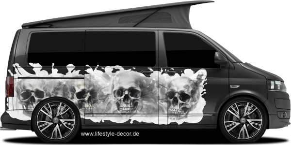 Preview: Autoaufkleber Gothic Schädel Preview: Autoaufkleber Gothic Schädel