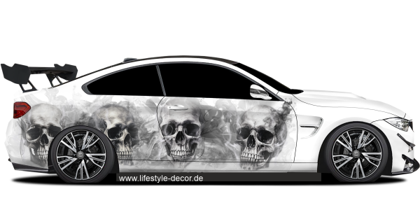 Preview: Autoaufkleber Gothic Schädel Preview: Autoaufkleber Gothic Schädel