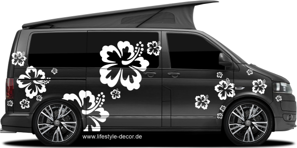 Preview: Autoaufkleber Hibiskus Preview: Autoaufkleber Hibiskus
