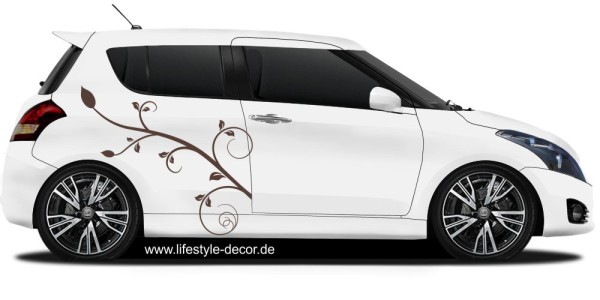 Preview: Autoaufkleber Stilvolle Ranke