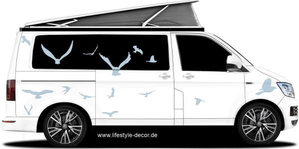 Preview: Autoaufkleber Vögel Preview: Autoaufkleber Vögel