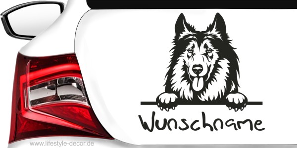 Klebe-X Rassehunde Autoaufkleber Hunde, große Motivauswahl, einfache  Konfiguration Hund Autoaufkleber