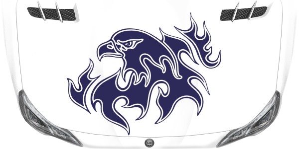 Preview: Autotattoo Brennender Vogel