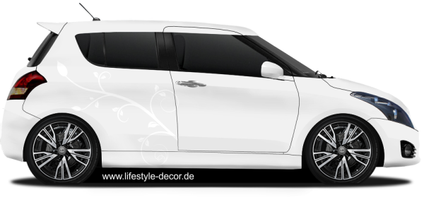 Preview: Autoaufkleber Stilvolle Ranke