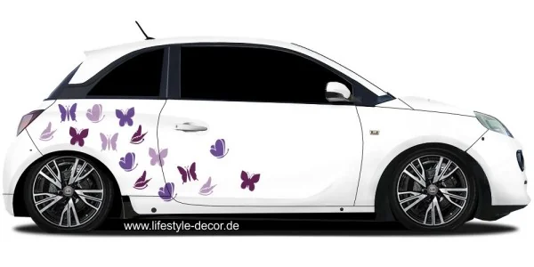 20 x Schmetterlinge Wasserfest Fahrradaufkleber Autoaufkleber Butterfly Sticker 