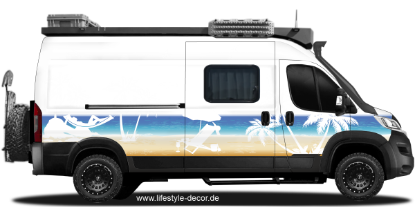 Preview: Wohnmobil Aufkleber Relax am Strand Preview: Wohnmobil Aufkleber Relax am Strand