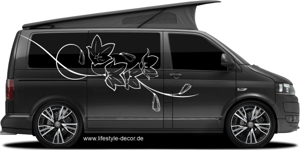 Preview: Autoaufkleber Flower Design