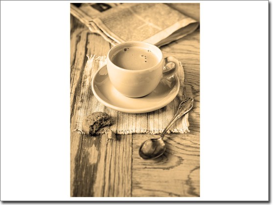 Preview: Kaffeepause Glasbild Preview: Kaffeepause Glasbild