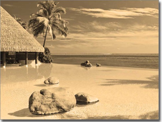 Preview: Glasprint Traumhafter Strand