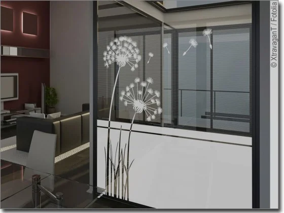 Fensterfolie Pusteblume