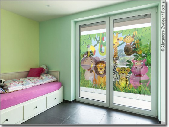 Preview: Fensterbild Dschungeltiere Preview: Fensterbild Dschungeltiere