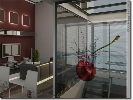 Preview: Glasprint Kirsche Preview: Glasprint Kirsche