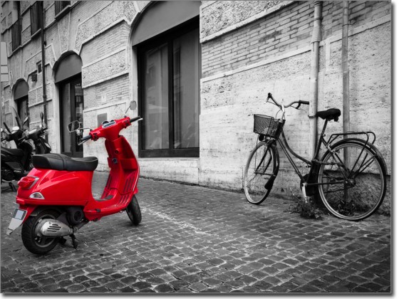 Preview: Fensterfolie Mofa in den Straßen Roms Preview: Fensterfolie Mofa in den Straßen Roms