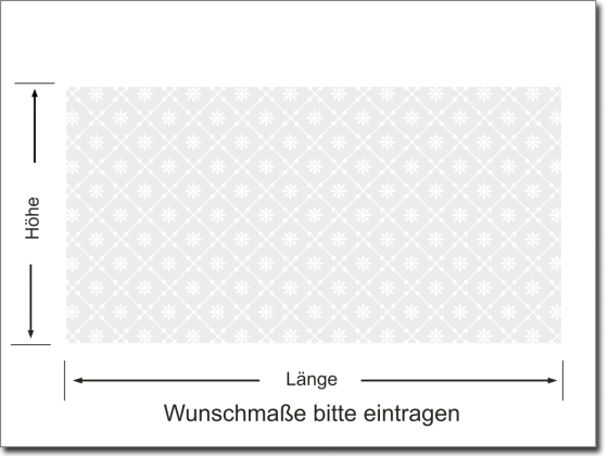 Preview: Sichtschutzdekor Musselinglas 5 cm - bedruckt