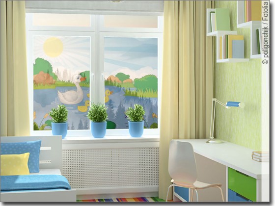 Preview: Glasprint Entenfamilie Preview: Glasprint Entenfamilie