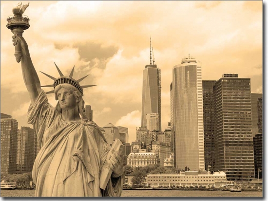 Preview: USA Freiheitsstatue Fensterbild Preview: USA Freiheitsstatue Fensterbild