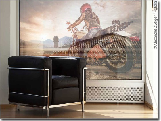 Preview: Fensterbild Motorrad
