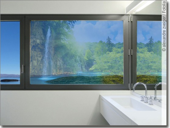 Preview: Fensterbild Wasserfall Preview: Fensterbild Wasserfall