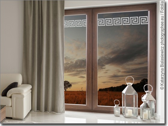 Preview: Glastattoo Griechische Bordüre