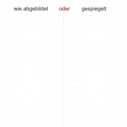 Glastattoo Willkommen - Ansicht Ausrichtung mit Farbauswahl