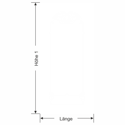 Preview: Glastür Milchglasfolie Jugendstil - Ansicht Farbauswahl