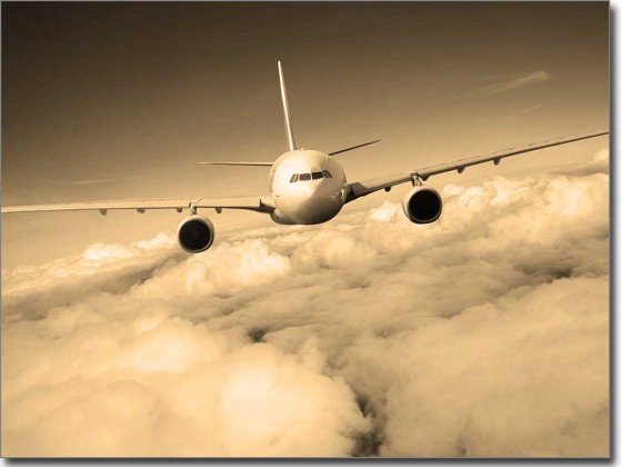 Preview: Glasfoto Flugzeug Preview: Glasfoto Flugzeug