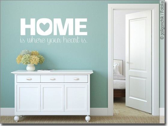 Preview: Wandspruch Home is where your heart is Preview: Wandspruch Home is where your heart is