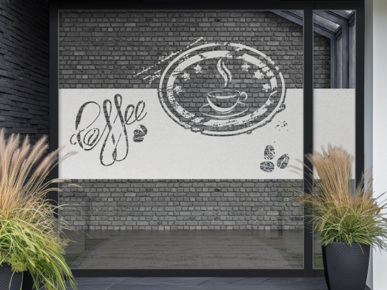 Preview: Milchglasfolie Gewerbe Coffee