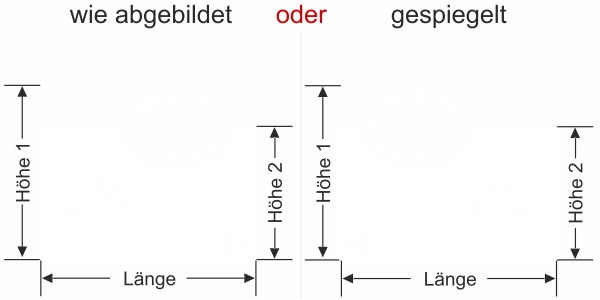 Preview: Milchglasfolie Gewerbe Coffee - Ansicht Ausrichtung mit Farbauswahl - Vorschlag 2