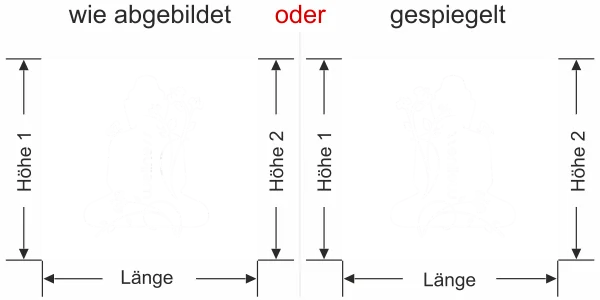 Milchglasfolie Gewerbe Wellness Buddha - Ansicht Ausrichtung mit Farbauswahl - Vorschlag 2