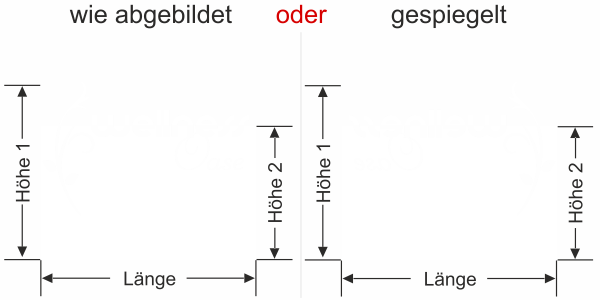 Preview: Milchglasfolie Gewerbe Wellness Oase - Ansicht Ausrichtung mit Farbauswahl - Vorschlag 1