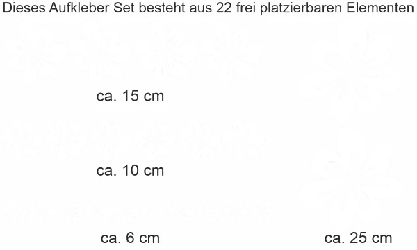 Möbelsticker Blütenmeer Set