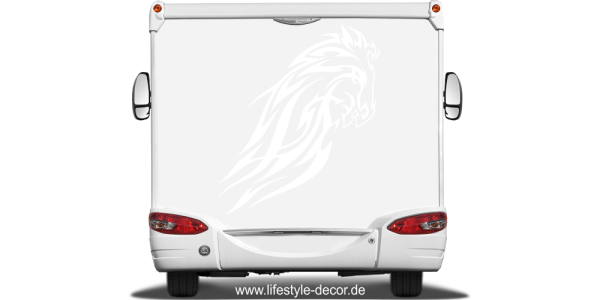 Preview: Aufkleber Pferd im Flammenstyle