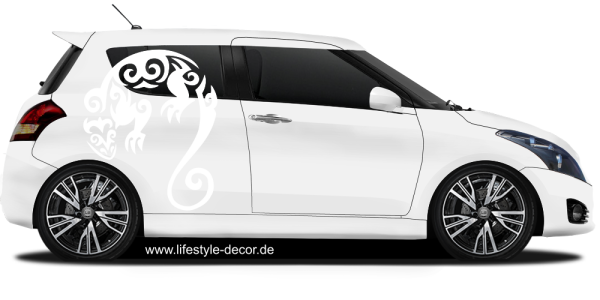 Preview: Car Tattoo Echse Reptilia
