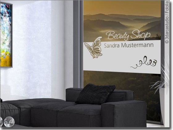 Preview: Glasfolie Sichtschutz Beauty